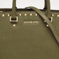 Michael Kors Studded Leather Large Selma Satchel