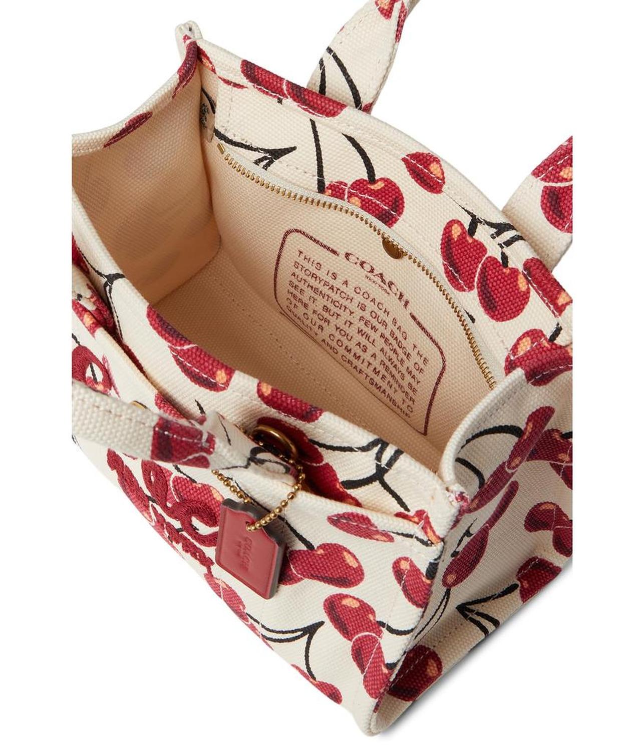 Cargo Tote Bag 20 with Cherry Print