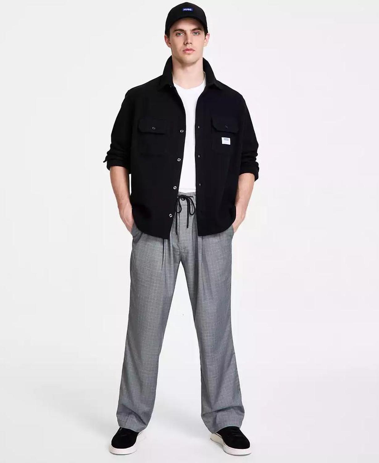 Men's Oversized-Fit Shirt Jacket