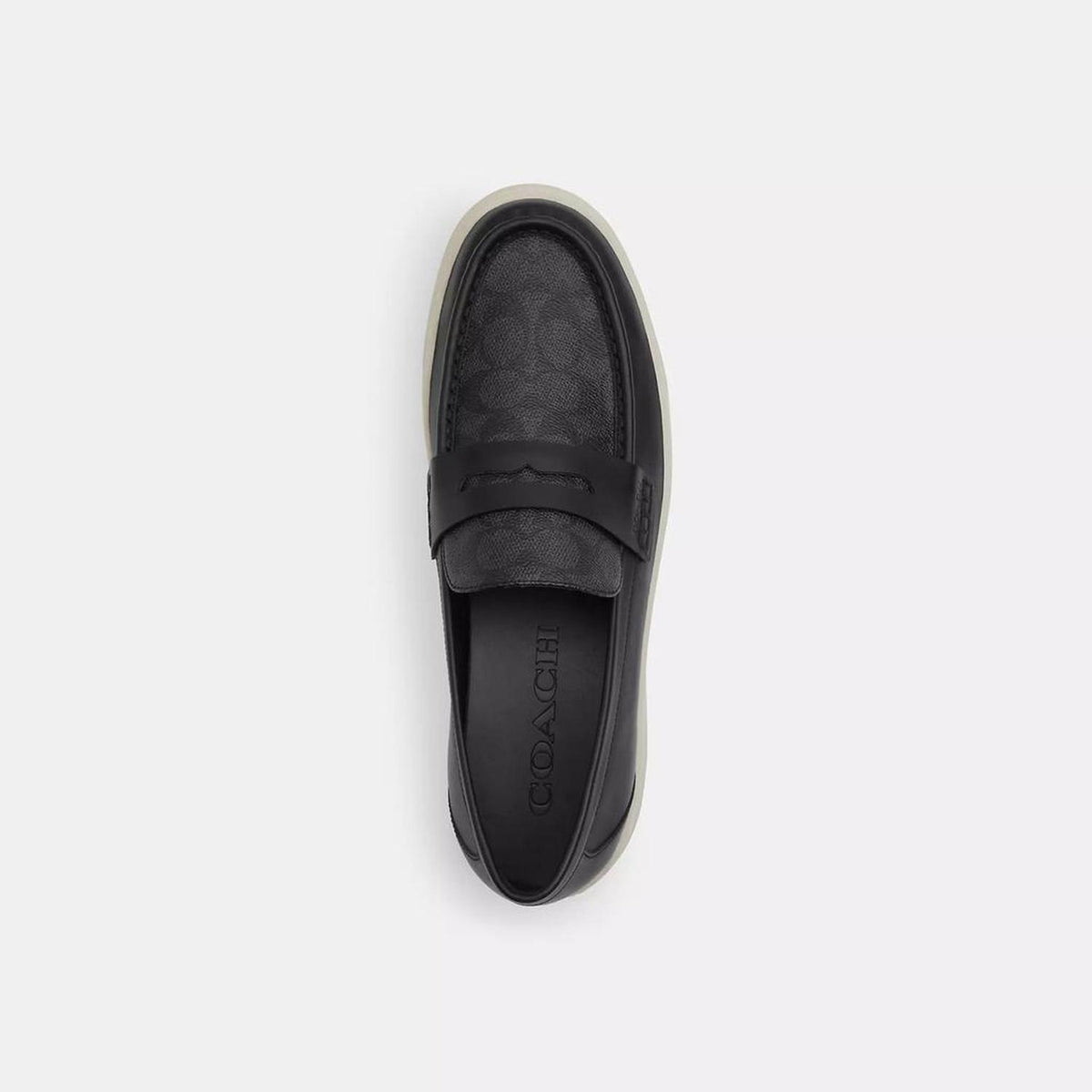 Coach Signature Canvas Hybrid Loafer Men\'s Size 8 Black Slip On EVA Outsole mens coach loafers products for sale | eBay main image 3
