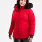 Plus Size Faux-Fur-Trim Hooded Puffer Coat, Exclusively at Macy's