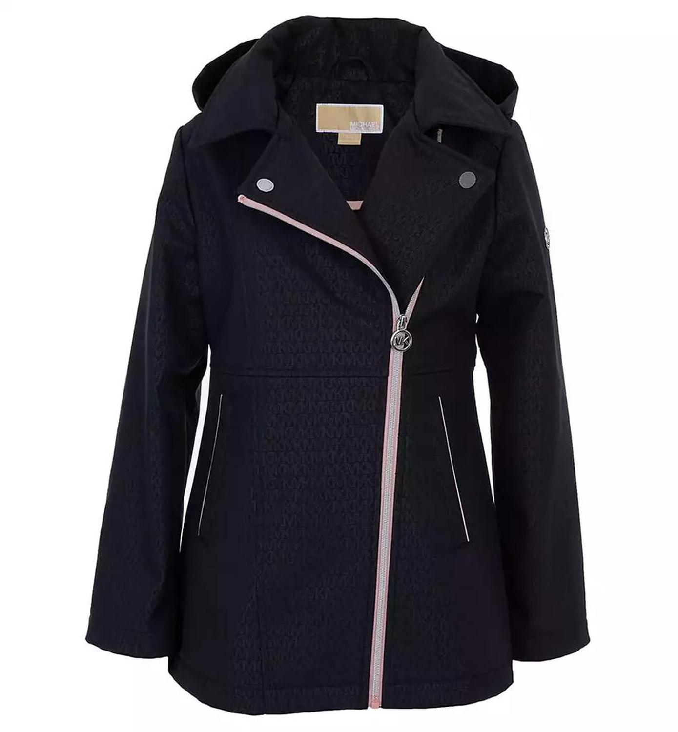 Toddler and Little Girls Asymmetric Zip Softshell Jacket