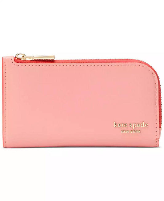 Devin Pop Trim Small Bifold Leather Wallet