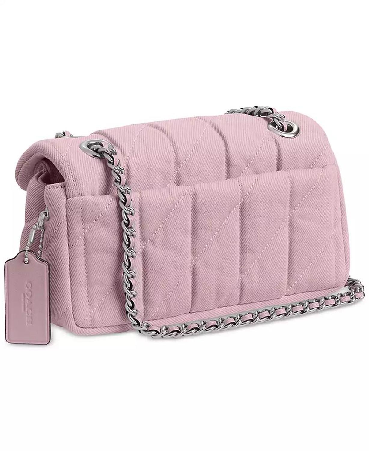 Tabby 20 Quilted Denim Shoulder Bag