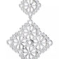 Spade Flower Lace Drop Earrings