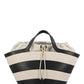 Furla Striped Drawstring Tote Bag