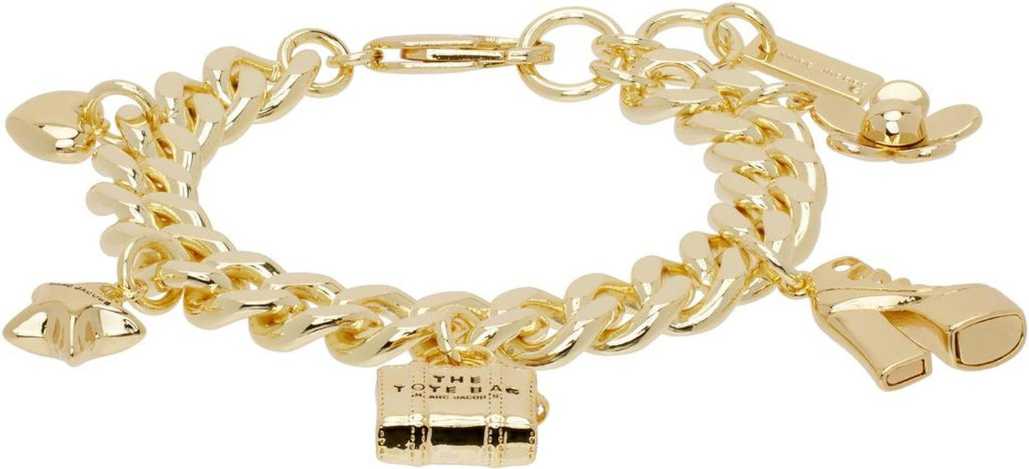 Gold 'The Mini Icon Charm' Bracelet