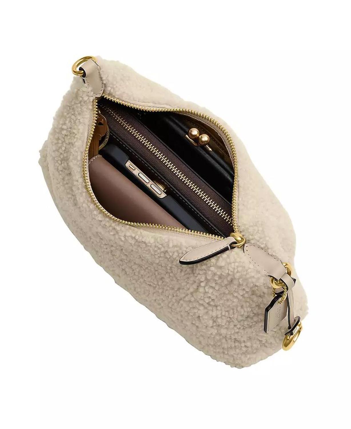 Juliet Small Shearling Shoulder Bag