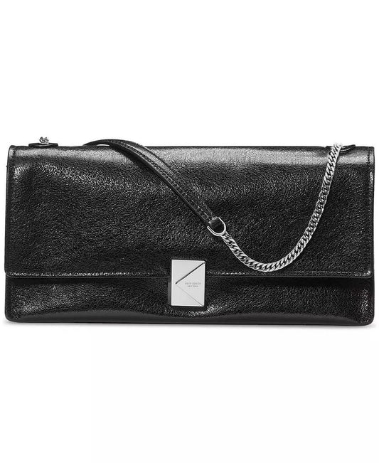 Deco Glazed Leather Soft Shoulder Bag