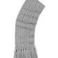 Women's Diamond Cable Fringe Scarf