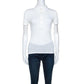 White Jersey Collared T-Shirt M