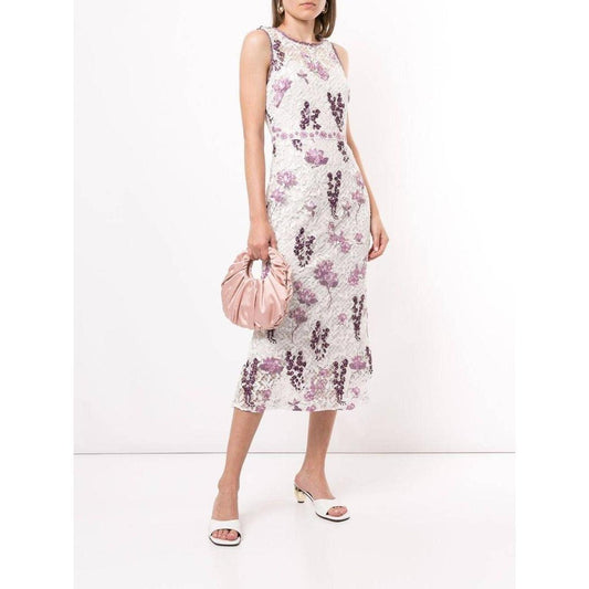 Sleeveless Floral Guipure Dress