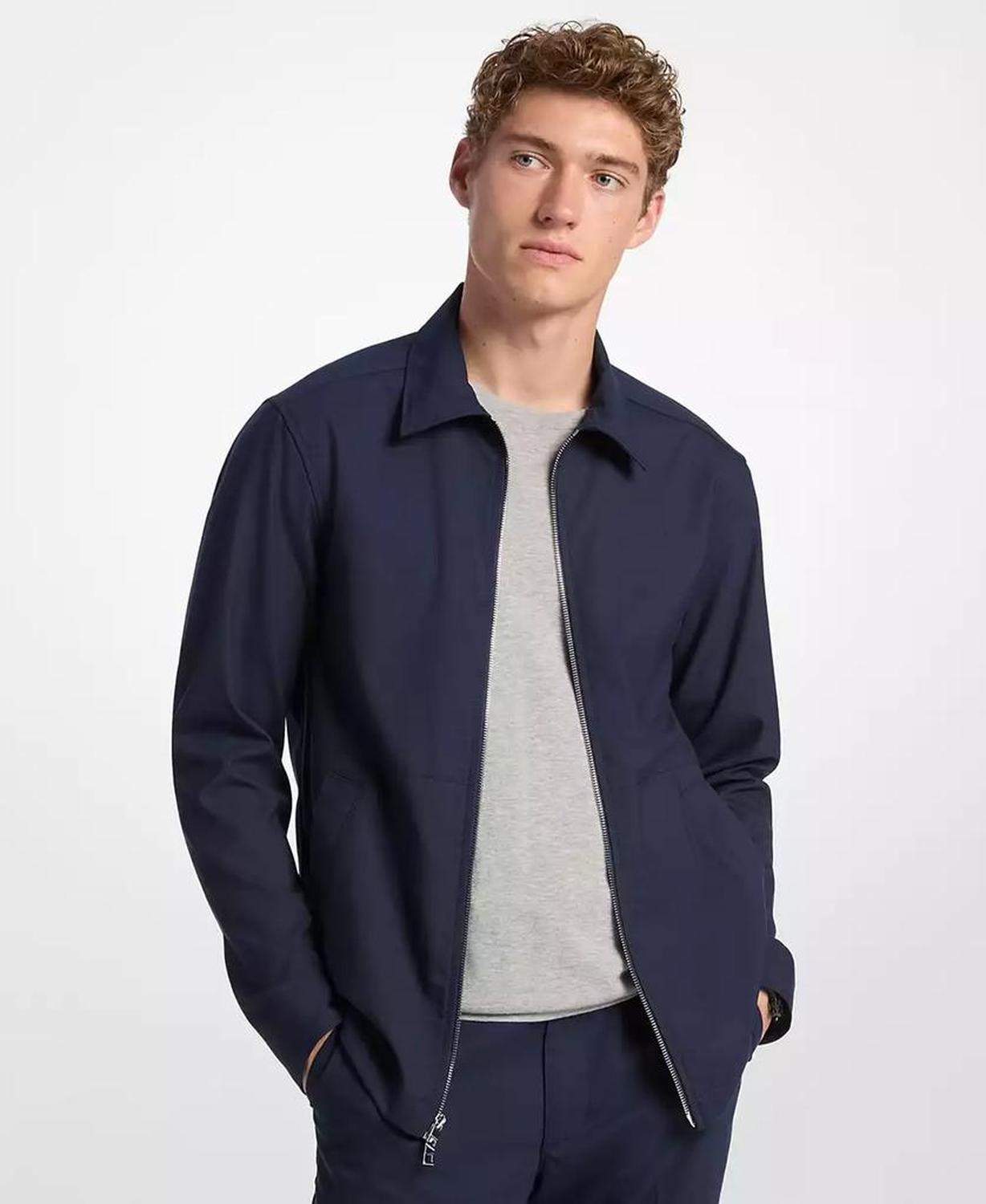 Men's Stretch Zip Shirt Jacket