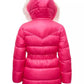 Michael Kors Toddler & Little Girls Belted Stadium Puffer Jacket with Faux-Fur Trim