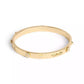 Faux Stone Signature Mixed Motif Bangle Bracelet