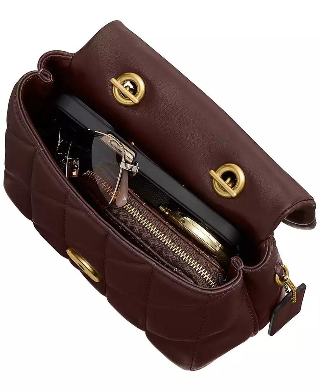 Quilted Tabby Mini Leather Top Handle Bag