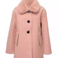 Toddler & Little Girls Faux Wool Jacket