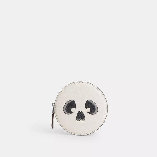 Coach Outlet Coin Case With Halloween Skull