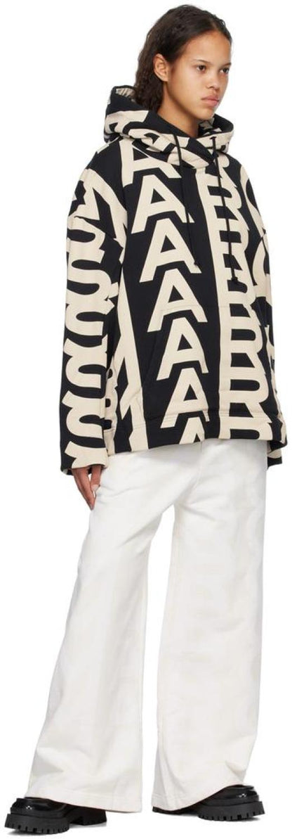Black & Beige 'The Monogram' Hoodie