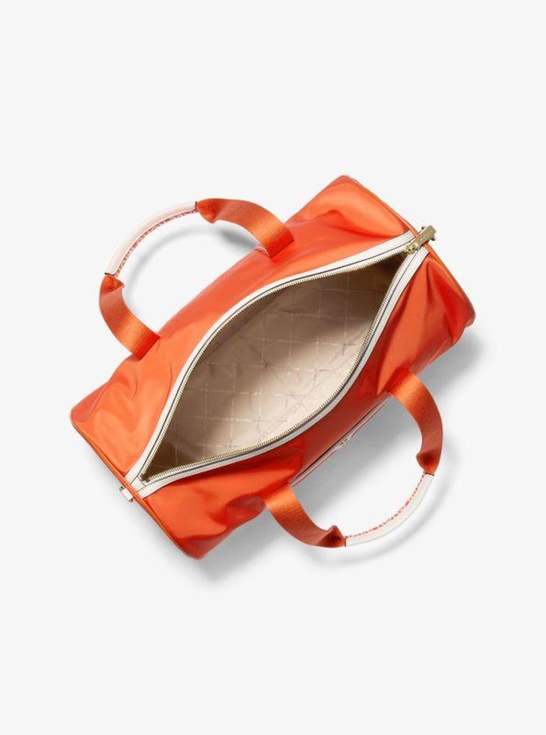 Jet Set Large Logo Tape Nylon Weekender Bag