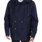 Dolce & Gabbana Elegant Double-Breasted Blue Parka Jacket