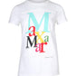 Maxmara Humor Logo-Print T-shirt in White Cotton Jersey
