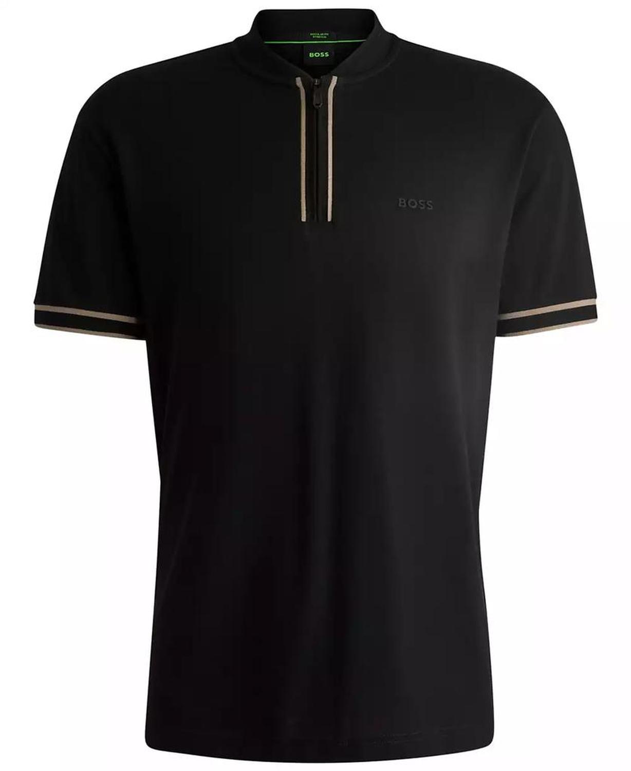 Men’s Cotton-Piqué Zip-Neck Polo