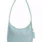 Small Glovetanned Leather Curve Zip Bag