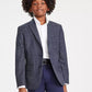 Big Boys Check Stretch Suit Jacket