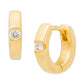 Meant To Be Diamond Accent Huggie Earrings