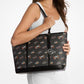 Jet Set Large Printed Signature Logo Tote Bag
