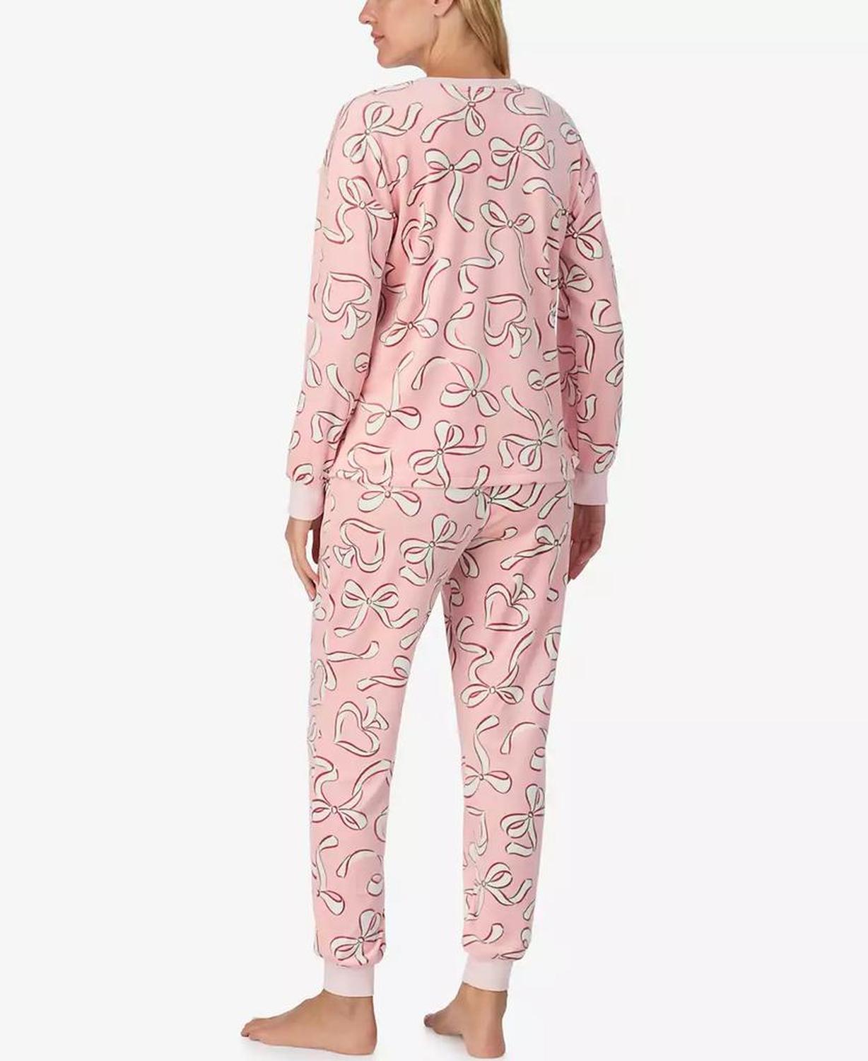 Women's 2-Piece Sleepwear Long-Sleeve Top and Jogger Pajama Set