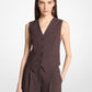 Double Crepe Sablé Vest