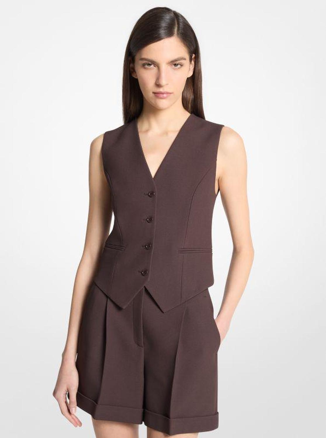 Double Crepe Sablé Vest