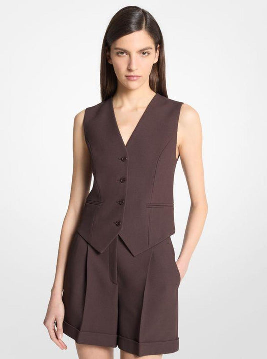 Double Crepe Sablé Vest