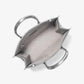 Mirella Medium Metallic Pebbled Leather Tote Bag