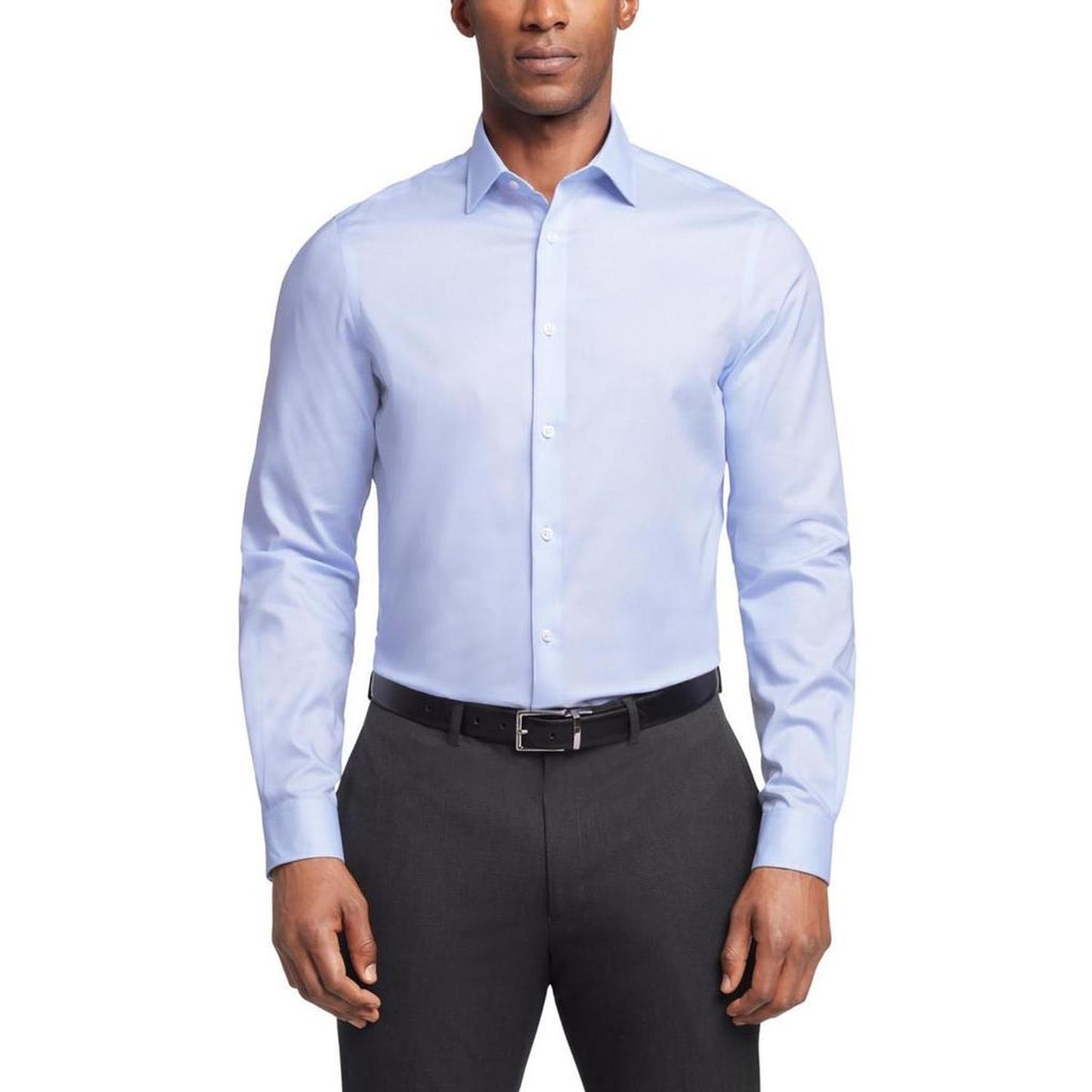 Mens Collar Cotton Button-Down Shirt