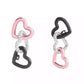 Faux Stone Signature Heart Link Drop Earrings