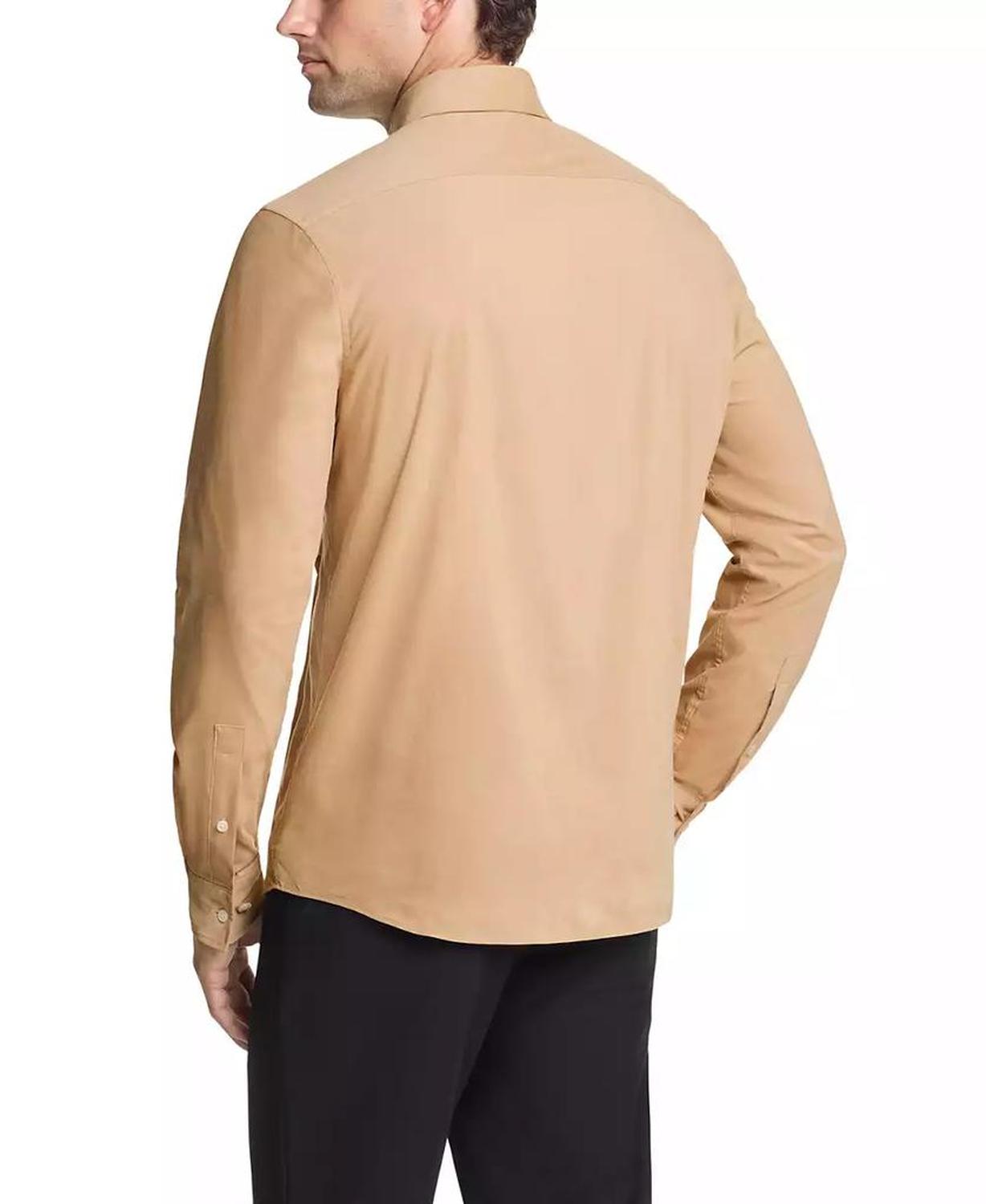 Men Slim Fit Corduroy Dress Shirt