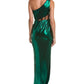 Marchesa Notte Foiled Gown
