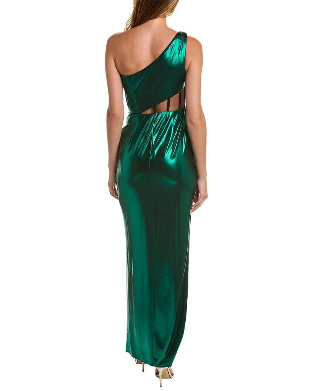 Marchesa Notte Foiled Gown