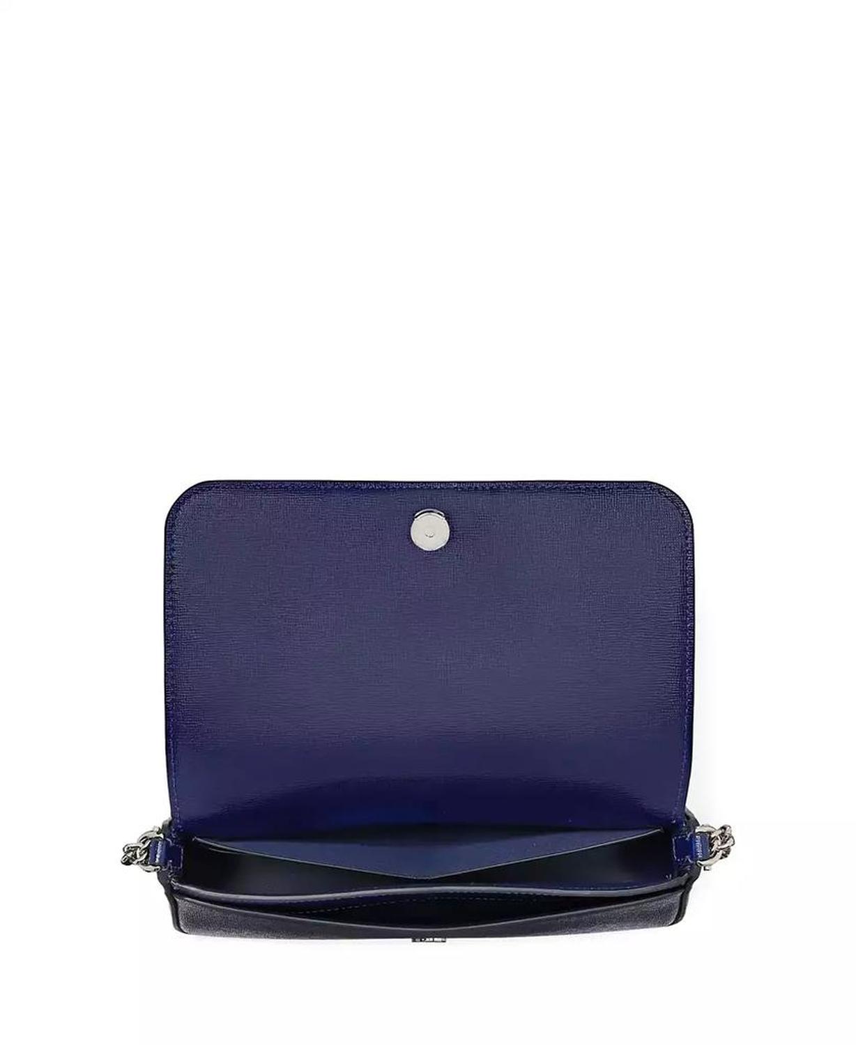 Devin Embellished Flap Chain Wallet