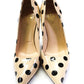 Kate Spade New York Womens Polka Dot Pointed Toe Pumps Beige Black