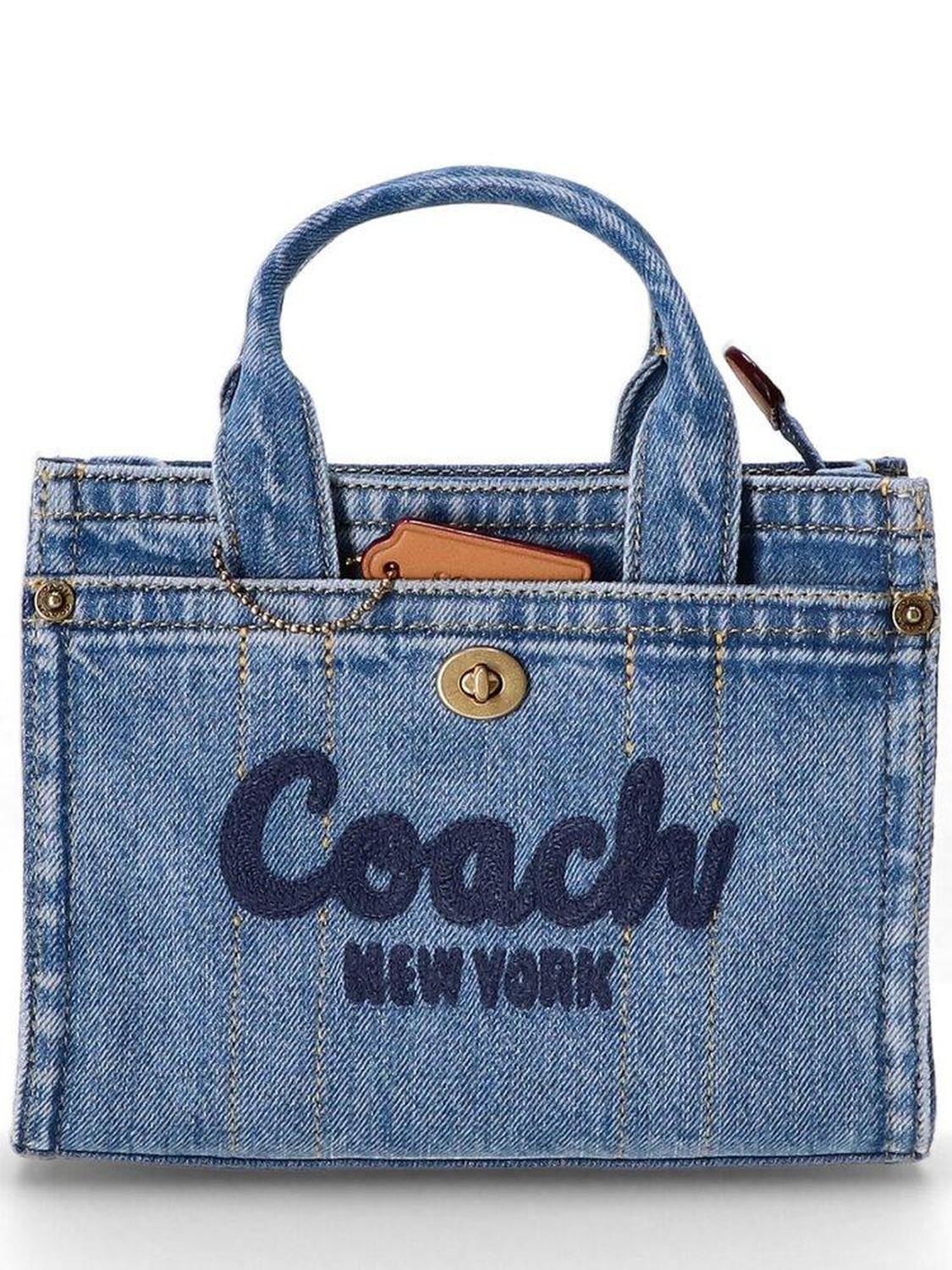 Coach Cargo Logo Flocked Tote Bag