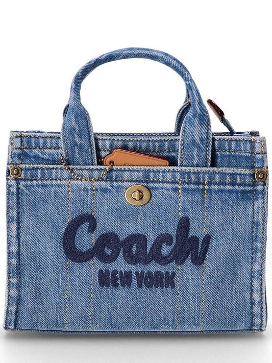 Coach Cargo Logo Flocked Tote Bag