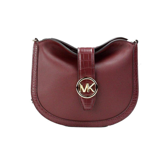 Michael Kors Gabby Small  Cherry Leather Foldover Hobo Crossbody Women's Bag