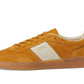 Suede Leather Block Low Profile Sneakers