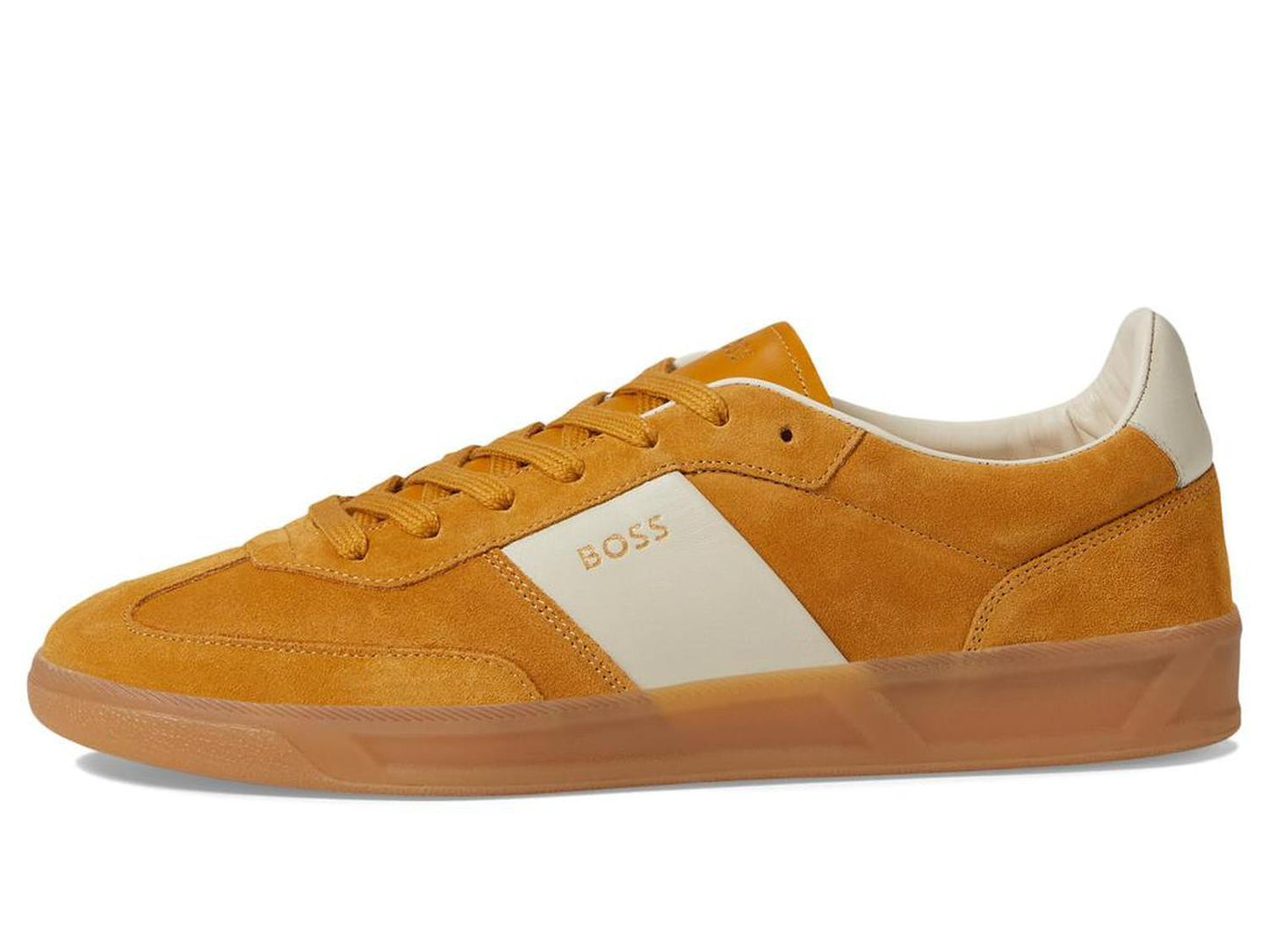 Suede Leather Block Low Profile Sneakers