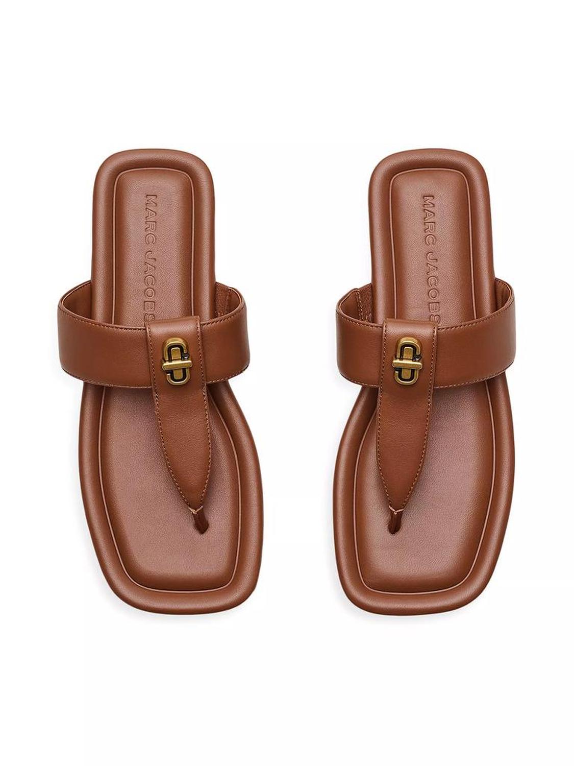 Dual Leather T Sandals