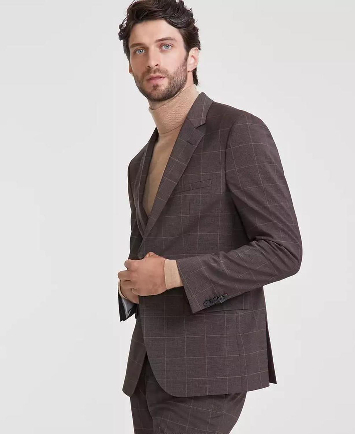 Men's Modern-Fit Solid Suit Separate Jacket